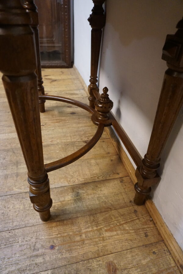 STARA DĘBOWA KONSOLA PRZYŚCIENNA LITY DĄB