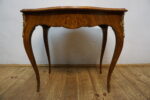 STARY STOLIK STÓŁ GIĘTE NOGI NEOROKOKO OKUCIA Z BRĄZU