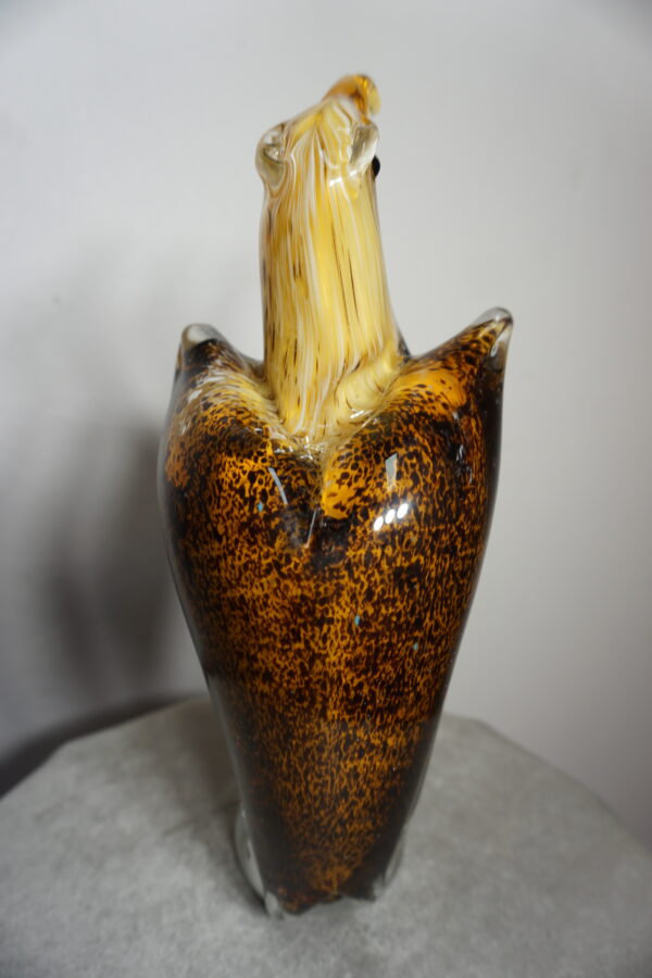 SZKŁO W STYLU MURANO, FIGURKA ORZEŁ