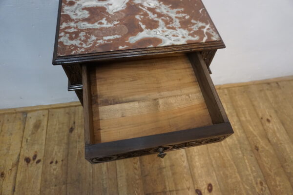 SZAFKA BRETROŃSKA STOLIK NOCNY BOGATO RZEŹBIONA