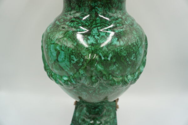 WAZON AMFORA BRĄZ+PORCELANA MOTYLKI