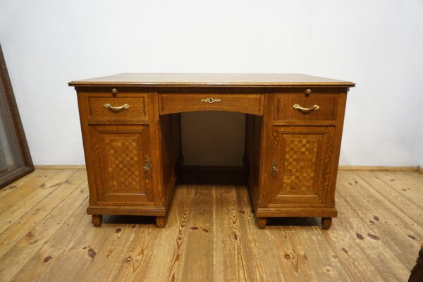 DWUSTRONNE DWUOSOBOWE BIURKO W STYLU KLASYCZNYM 1920-1930 r