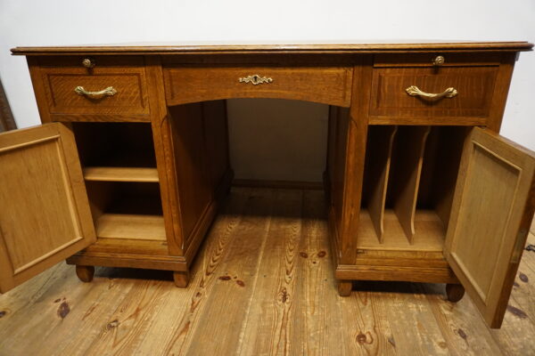 DWUSTRONNE DWUOSOBOWE BIURKO W STYLU KLASYCZNYM 1920-1930 r