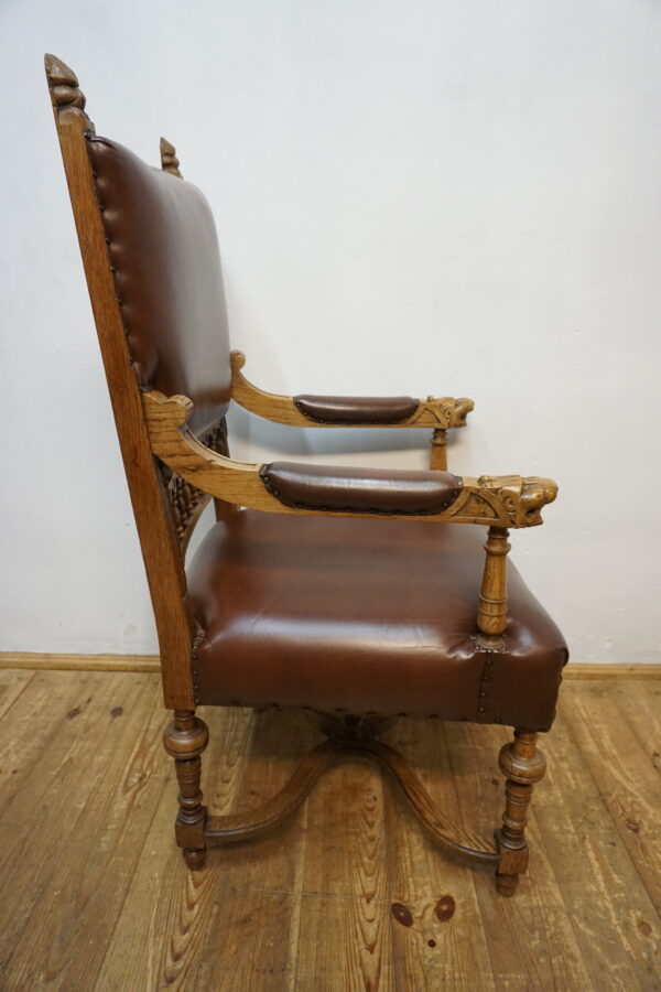 DOSTOJNY FOTEL DO BIURKA SKÓRA