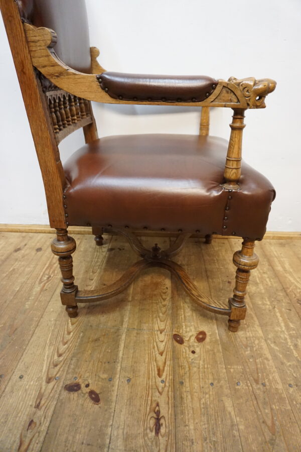 DOSTOJNY FOTEL DO BIURKA SKÓRA