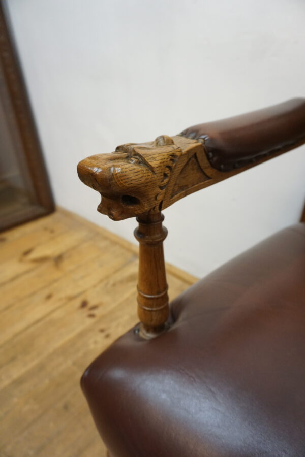 DOSTOJNY FOTEL DO BIURKA SKÓRA