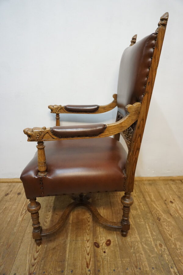 DOSTOJNY FOTEL DO BIURKA SKÓRA