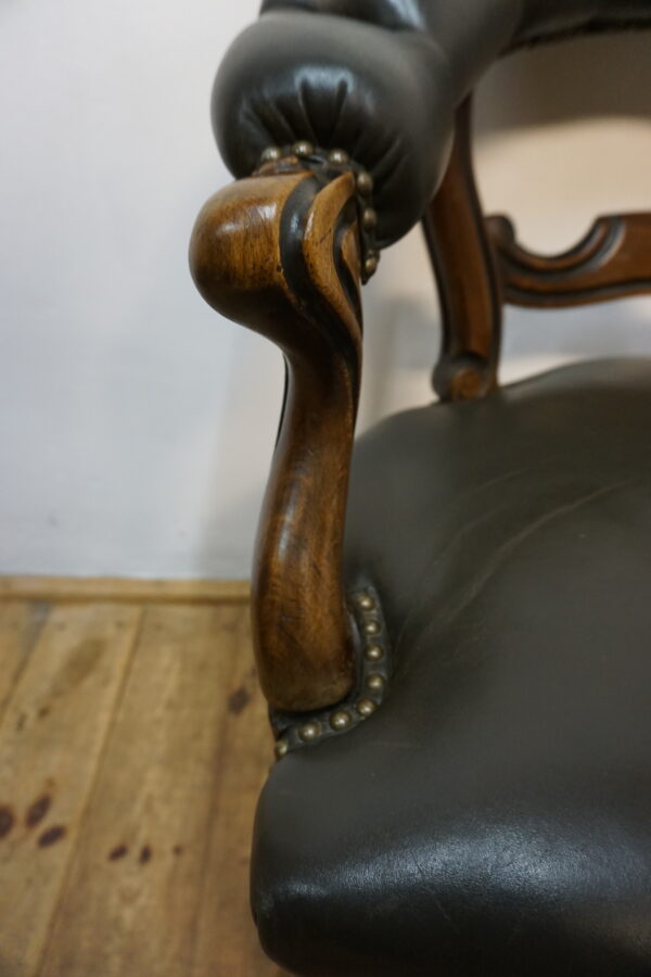 EKSKLUZYWNY FOTEL DO BIURKA STARY FRANCJA