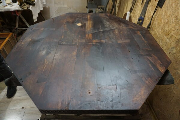 STARY GABINETOWY STÓŁ KARCIAK BAROK