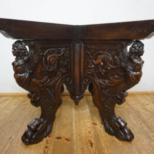 STARY GABINETOWY STÓŁ KARCIAK BAROK