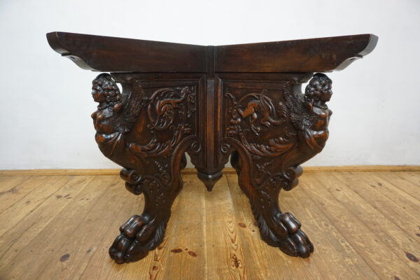 STARY GABINETOWY STÓŁ KARCIAK BAROK