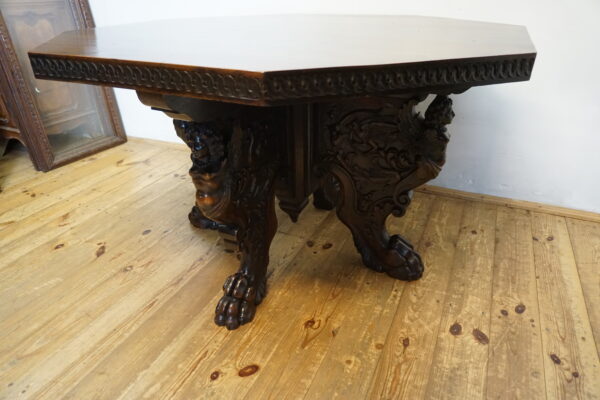 STARY GABINETOWY STÓŁ KARCIAK BAROK