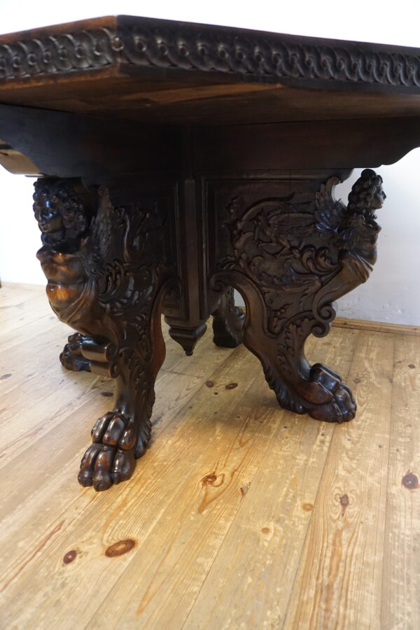 STARY GABINETOWY STÓŁ KARCIAK BAROK