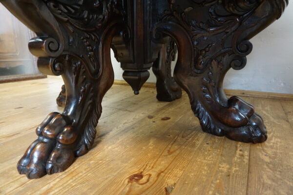 STARY GABINETOWY STÓŁ KARCIAK BAROK