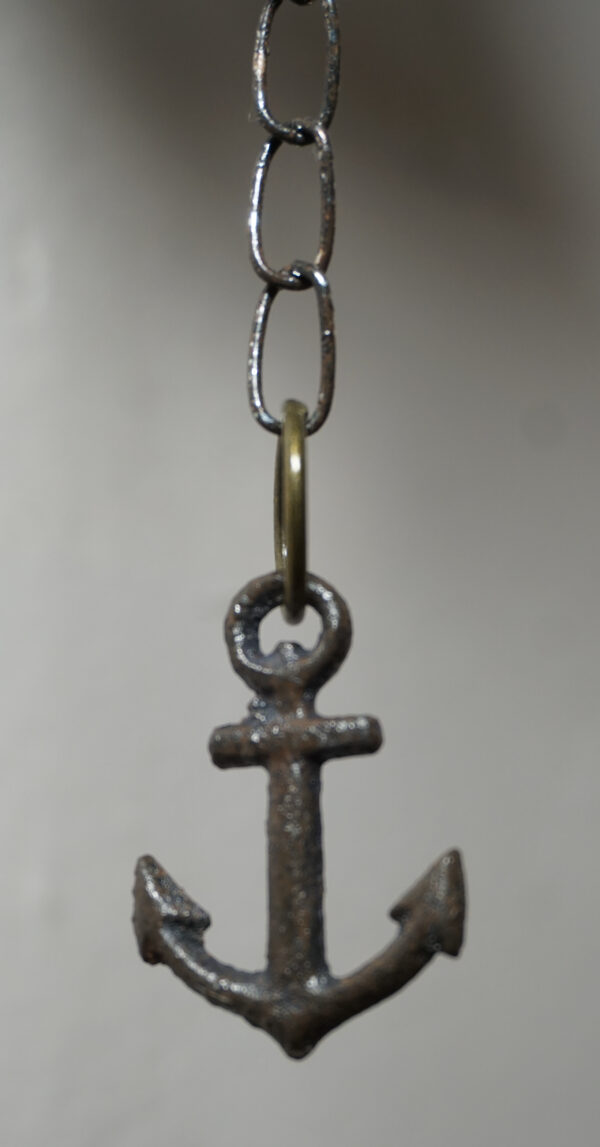 PIĘKNY ŻELIWNY DZWON DZWONECZEK STATEK DOM I OGRÓD