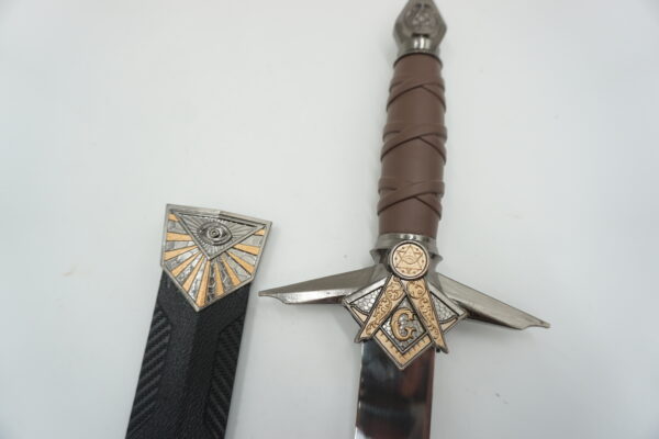 DEKORACYJNY MASOŃSKI KORDZIK ILLUMINATI SZTYLET
