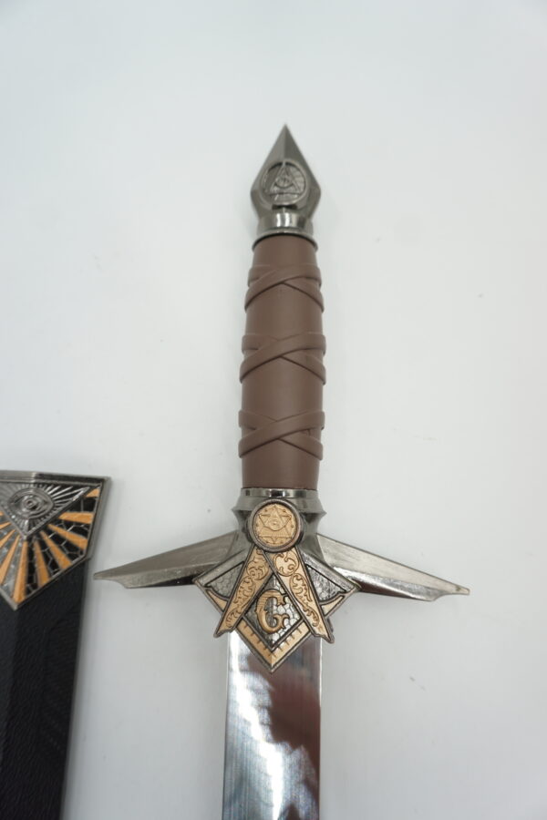 DEKORACYJNY MASOŃSKI KORDZIK ILLUMINATI SZTYLET
