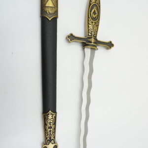 DEKORACYJNY KORDZIK NÓŻ DO LISTÓW MASOŃSKI