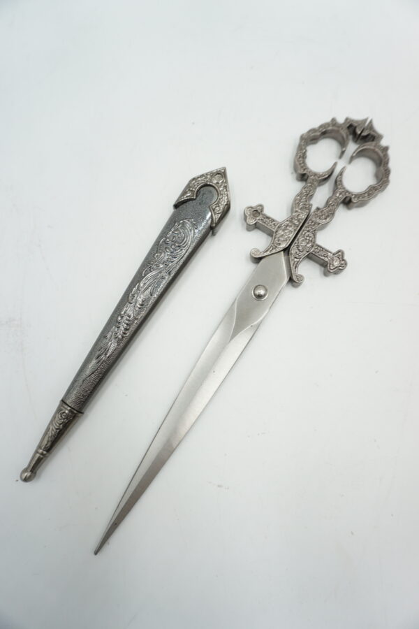 DEKORACYJNE NOŻYCE NOŻYCZKI DO GORSETU Z POCHWĄ