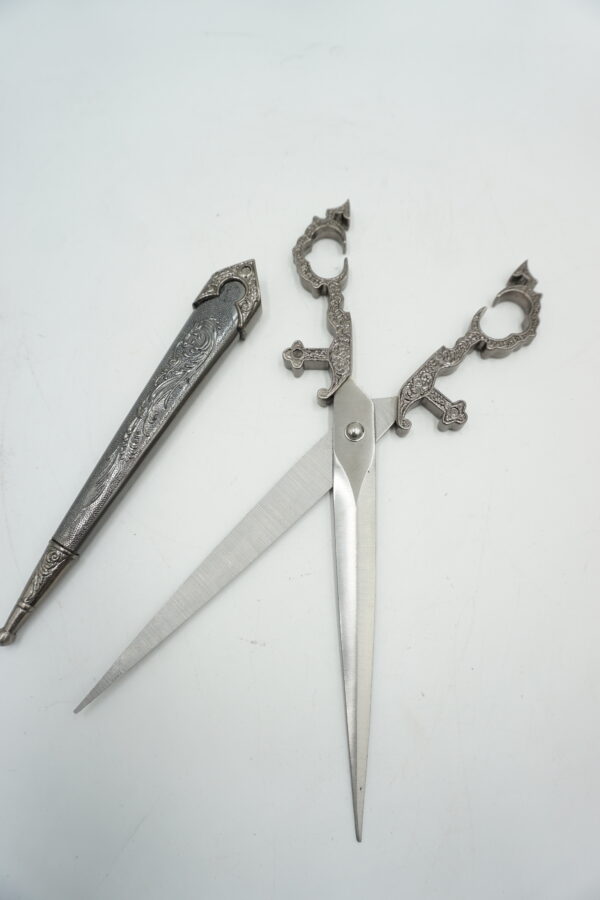 DEKORACYJNE NOŻYCE NOŻYCZKI DO GORSETU Z POCHWĄ