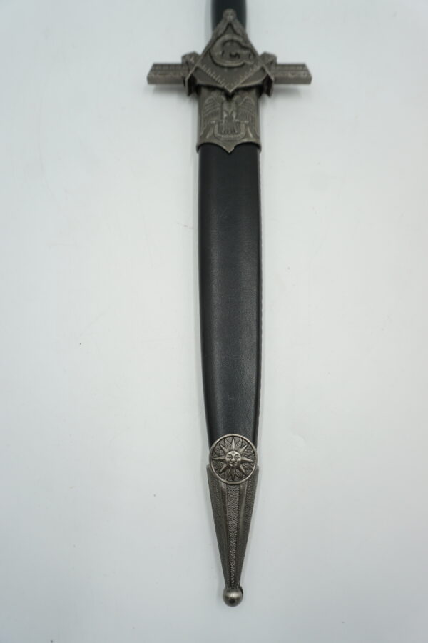DEKORACYJNY MASOŃSKI MIECZ CEREMONIALNY SZTYLET - KORDZIK.