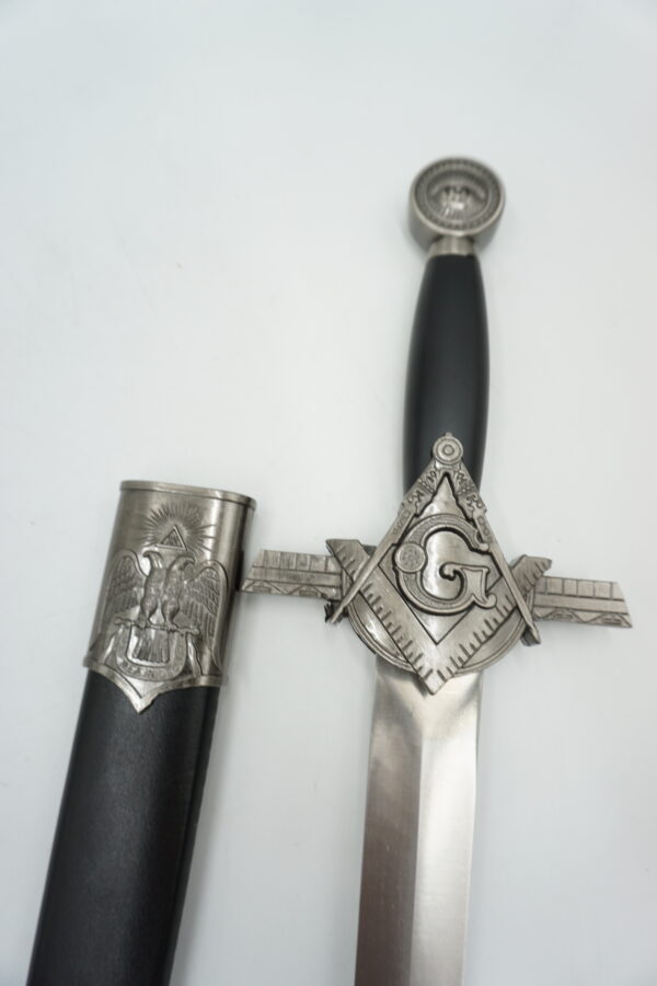 DEKORACYJNY MASOŃSKI MIECZ CEREMONIALNY SZTYLET - KORDZIK.