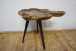 DREWNIANY STOLIK STOLICZEK RUSTYKALNY NIEREGULARNY KSZTAŁT LOFT