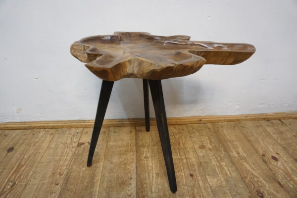 DREWNIANY STOLIK STOLICZEK RUSTYKALNY NIEREGULARNY KSZTAŁT LOFT