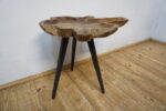 DREWNIANY STOLIK STOLICZEK RUSTYKALNY NIEREGULARNY KSZTAŁT LOFT