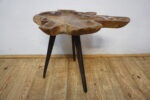 DREWNIANY STOLIK STOLICZEK RUSTYKALNY NIEREGULARNY KSZTAŁT LOFT