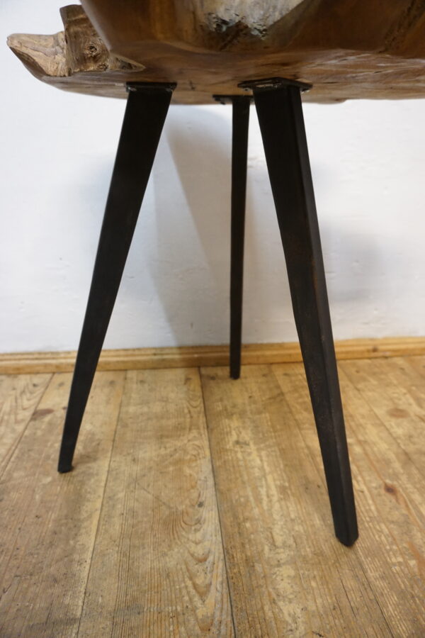 DREWNIANY STOLIK STOLICZEK RUSTYKALNY NIEREGULARNY KSZTAŁT LOFT