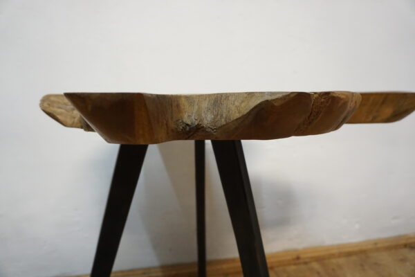 DREWNIANY STOLIK STOLICZEK RUSTYKALNY NIEREGULARNY KSZTAŁT LOFT