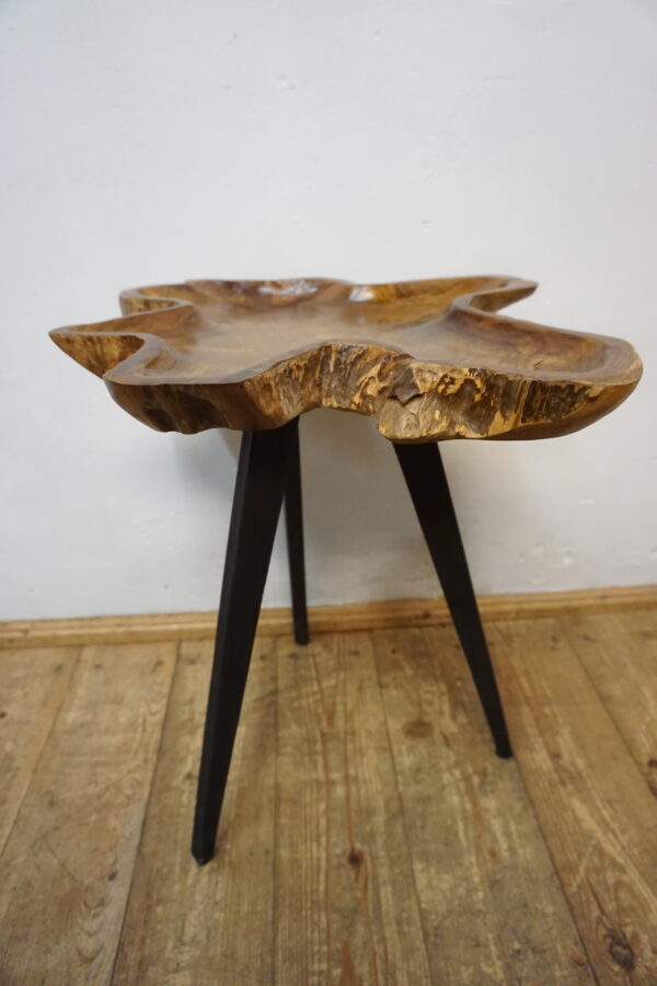 DREWNIANY STOLIK STOLICZEK RUSTYKALNY NIEREGULARNY KSZTAŁT LOFT