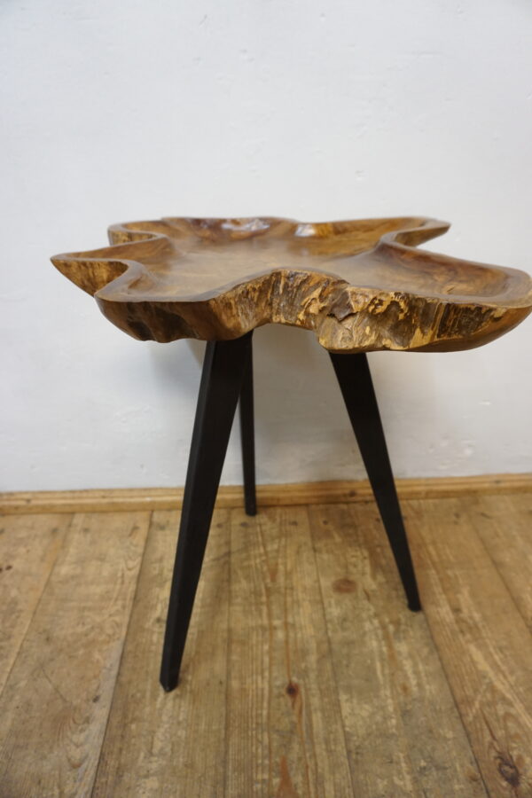 DREWNIANY STOLIK STOLICZEK RUSTYKALNY NIEREGULARNY KSZTAŁT LOFT