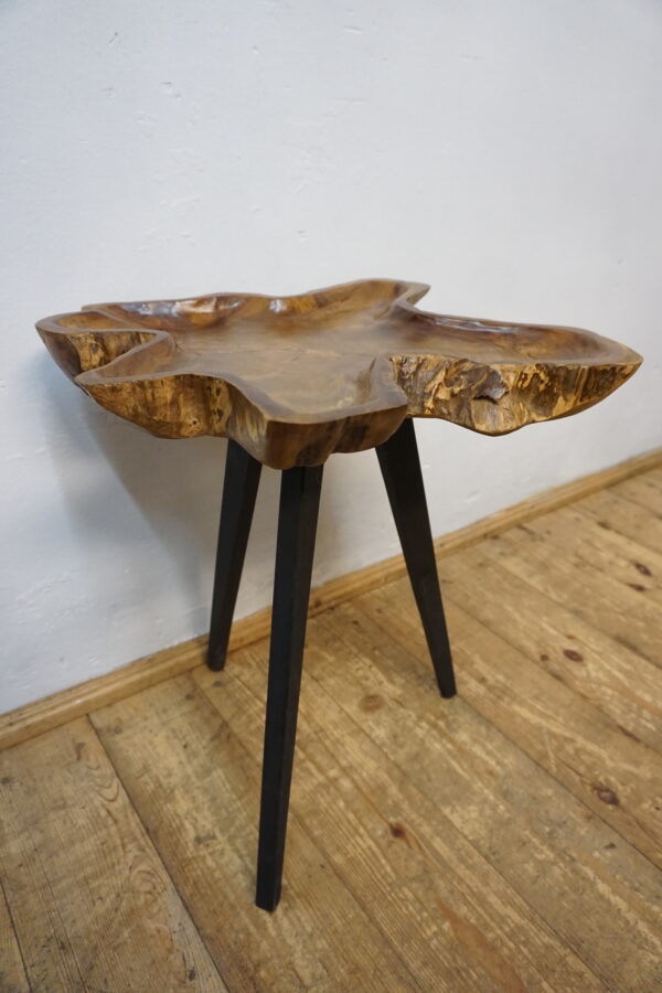 DREWNIANY STOLIK STOLICZEK RUSTYKALNY NIEREGULARNY KSZTAŁT LOFT