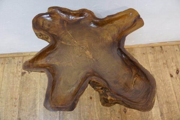 DREWNIANY STOLIK STOLICZEK RUSTYKALNY NIEREGULARNY KSZTAŁT LOFT