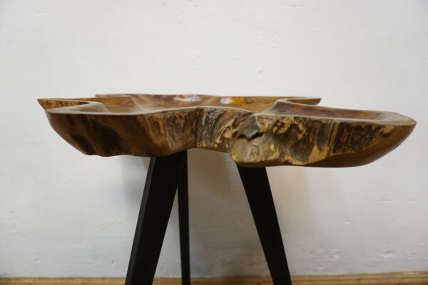 DREWNIANY STOLIK STOLICZEK RUSTYKALNY NIEREGULARNY KSZTAŁT LOFT