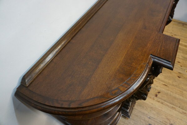 WIELKI FIGURALNY BUFET Z PRZESZKLENIEM DUŻY