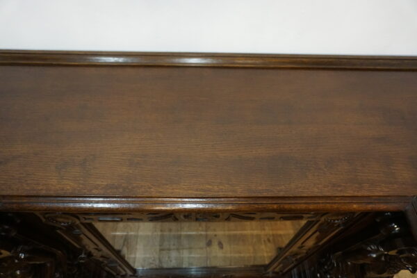 WIELKI FIGURALNY BUFET Z PRZESZKLENIEM DUŻY