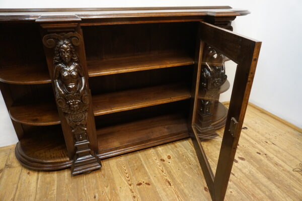 WIELKI FIGURALNY BUFET Z PRZESZKLENIEM DUŻY