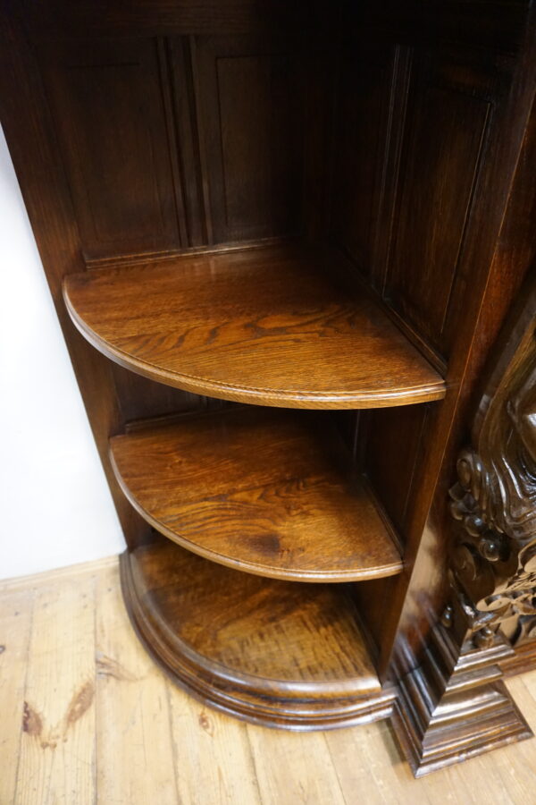 WIELKI FIGURALNY BUFET Z PRZESZKLENIEM DUŻY