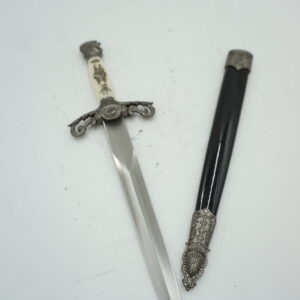 DEKORACYJNY KORDZIK NÓŻ SZTYLET RYCERSKI Z POCHWĄ