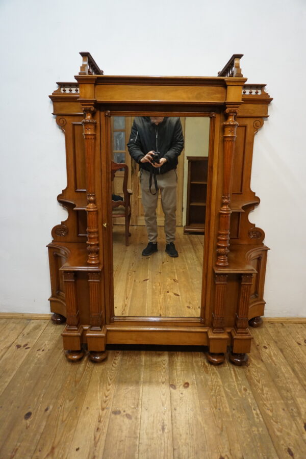 STARA KOMODA BIELIŹNIARKA Z LUSTREM NIESPOTYKANA