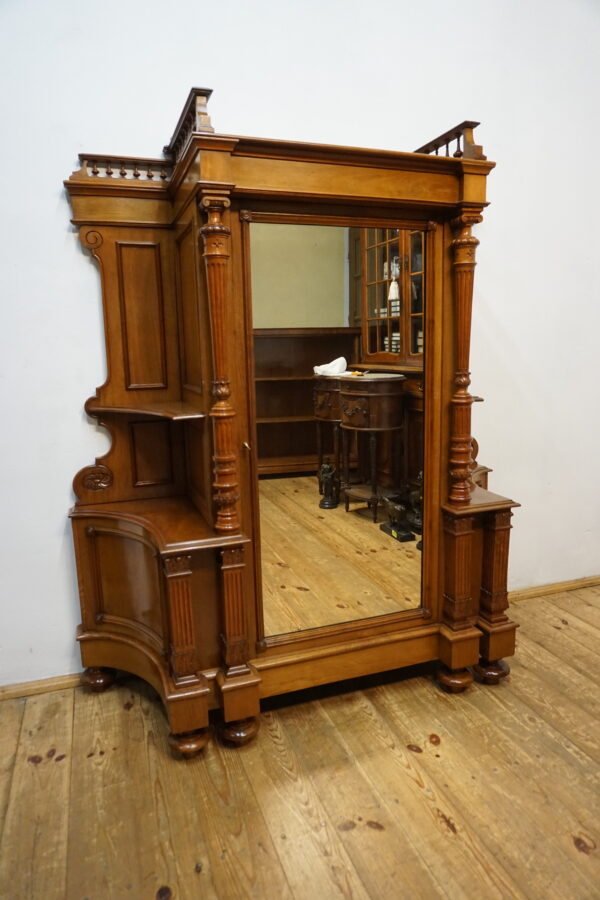 STARA KOMODA BIELIŹNIARKA Z LUSTREM NIESPOTYKANA