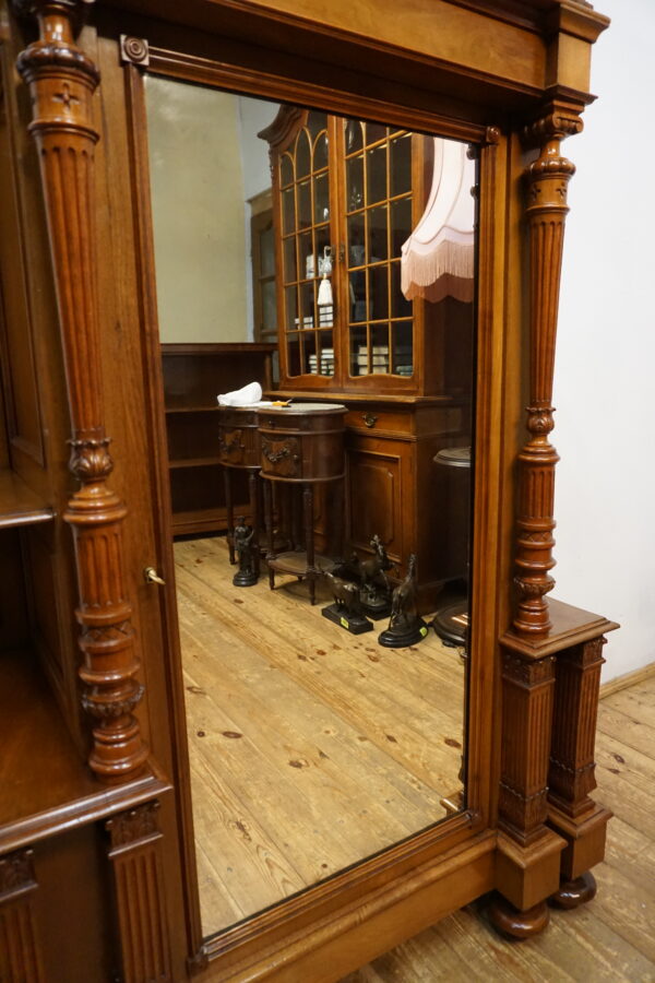 STARA KOMODA BIELIŹNIARKA Z LUSTREM NIESPOTYKANA