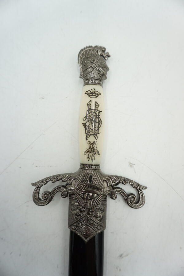 DEKORACYJNY KORDZIK NÓŻ SZTYLET RYCERSKI Z POCHWĄ