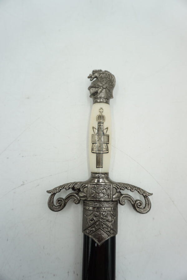 DEKORACYJNY KORDZIK NÓŻ SZTYLET RYCERSKI Z POCHWĄ