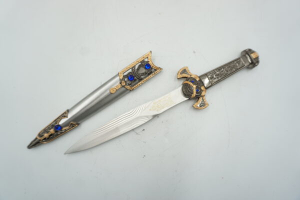 DEKORACYJNY NÓŻ OZDOBNY SZTYLET KORDZIK Z POCHWĄ