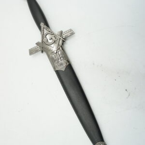 DEKORACYJNY MASOŃSKI MIECZ CEREMONIALNY SZTYLET - KORDZIK.