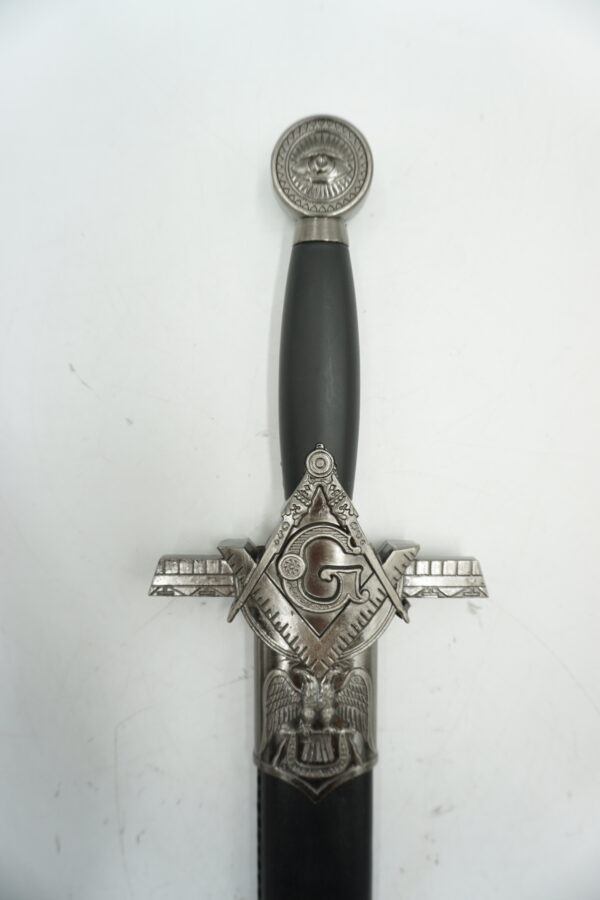 DEKORACYJNY MASOŃSKI MIECZ CEREMONIALNY SZTYLET - KORDZIK.